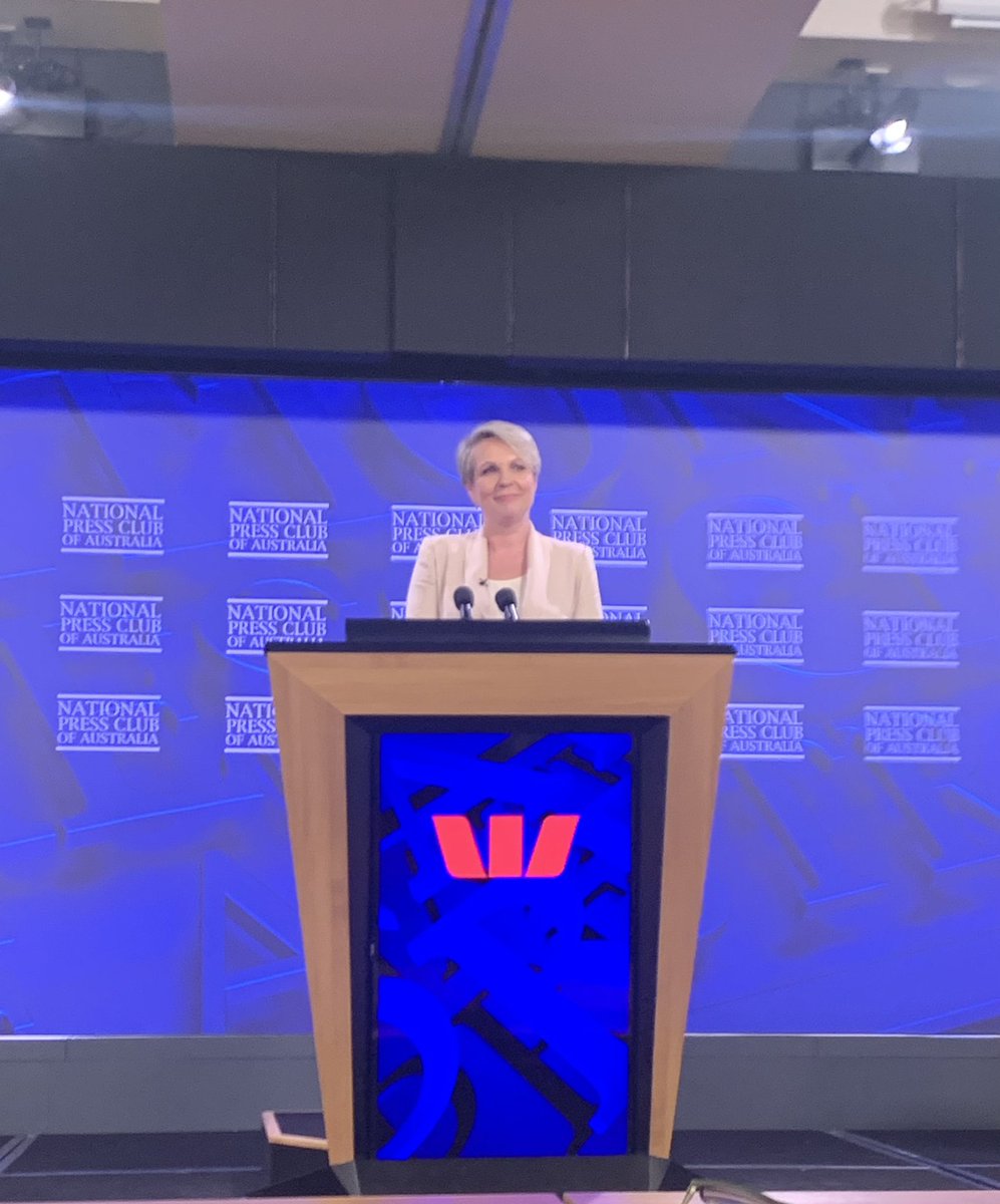 LIVE NOW: <a href="/tanya_plibersek/">Tanya Plibersek</a>, the Minister for the Environment and Water, and the Federal Member for Sydney, Addresses the National Press Club of Australia for her State of Environment Address at 12:30AEDT. Watch live on <a href="/abcnews/">ABC News</a> or later on @ABCiview
