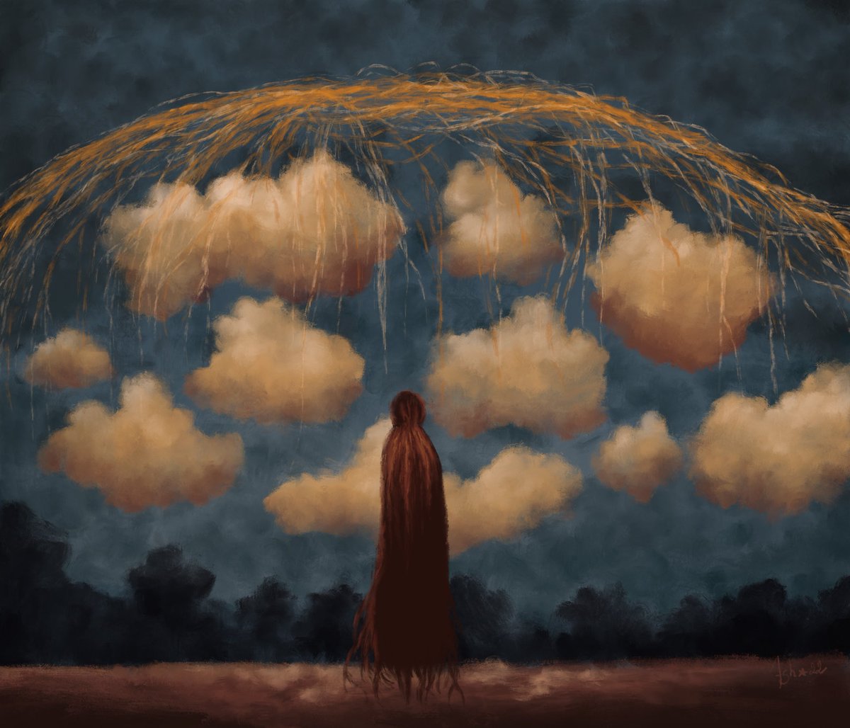 ´The Cloudkeeper I´ #digitalpainting #DigitalArtist #Procreate #clouds
