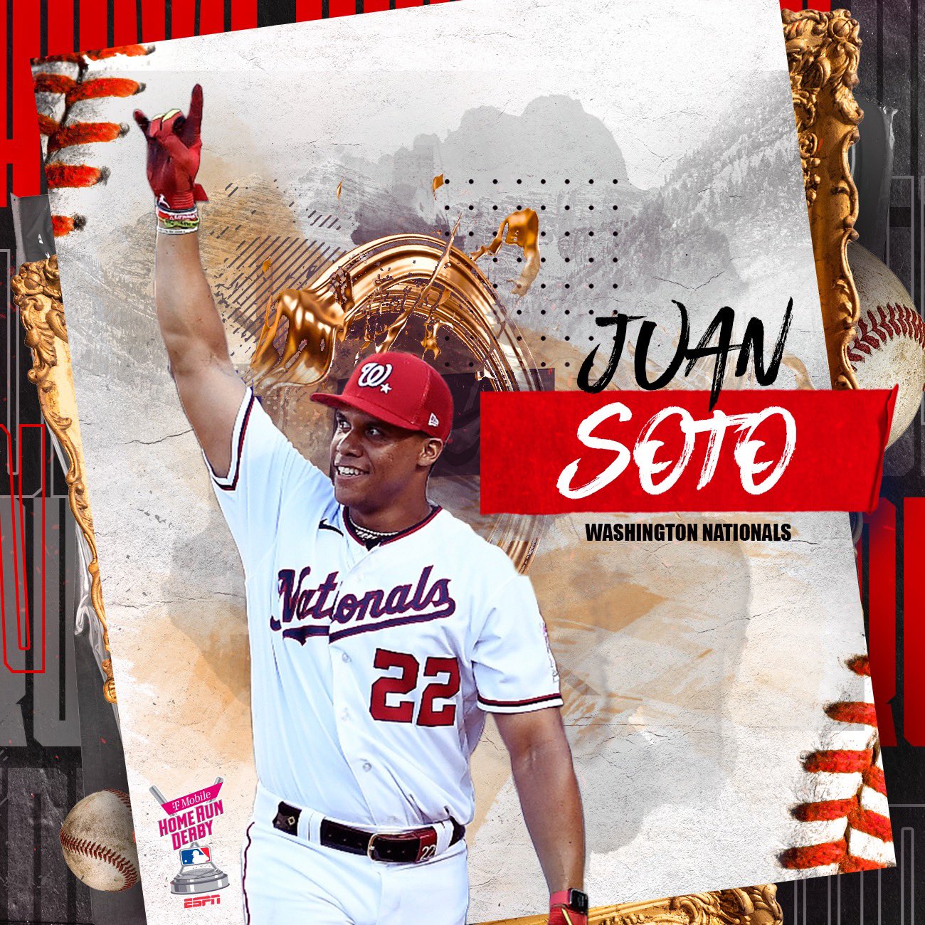 Lids Juan Soto Washington Nationals Fanatics Authentic Unsigned Celebrates  After Winning the 2022 T-Mobile Home Run Derby Photograph