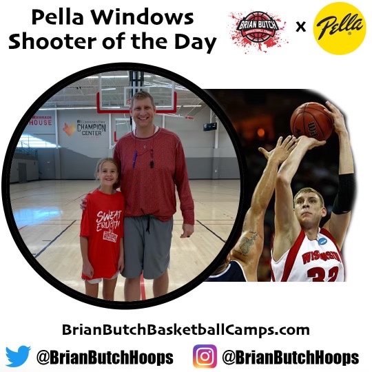 BrianButchHoops's tweet photo. Kennedy from @WRGirlsHoops was our @PellaOfWI skills challenge winner today!
#elevateyourgame 
#pella
#sweatquity https://t.co/n7XzMc3rYW