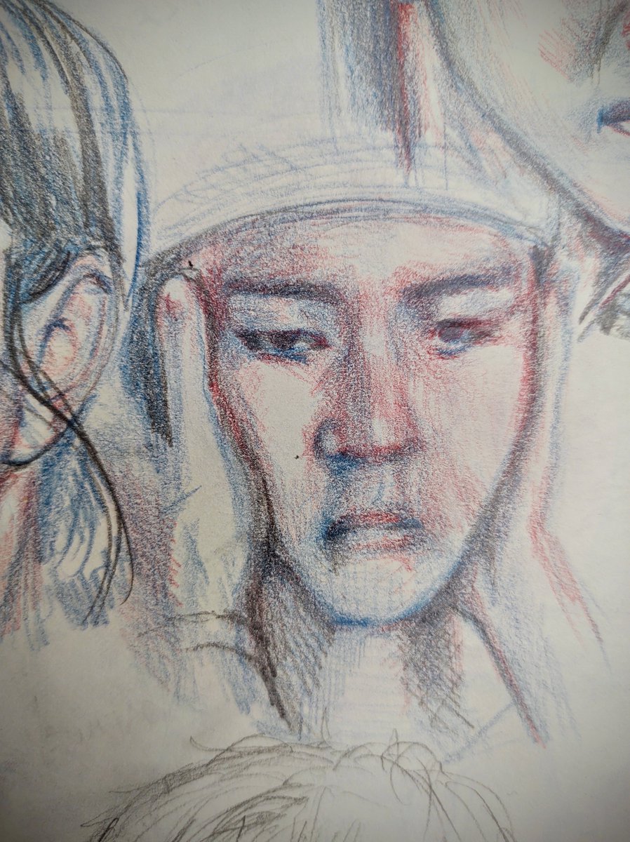 jigoro81500061's tweet photo. Emotion study: sad
Hi! Sorry for that weird sticker, I drew these in an old receipt paper and some personal information was showing in the photo, so I have to cover it.
Anyway, I hope you like it ^^

#colorpencil #pencilsketch #emotionstudy #jisoo #taehyung #sad @jigoro81500061 https://t.co/FtMGeEXE4c