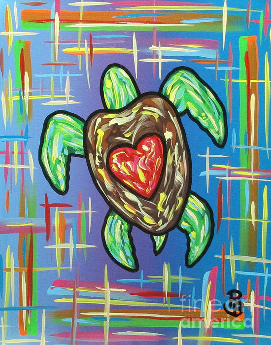 spreadlovewart's tweet photo. New artwork for sale! - "Turtle Love LG 1" - https://t.co/U8l1JFWXky @fineartamerica https://t.co/XGfJCEHUBV