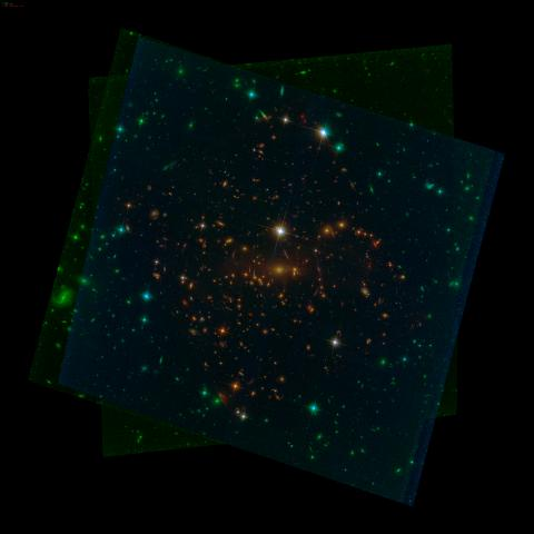 Bryson_M's tweet photo. SMACS 0723 through hubble and now #JWST https://t.co/VJ7YzFkmGB