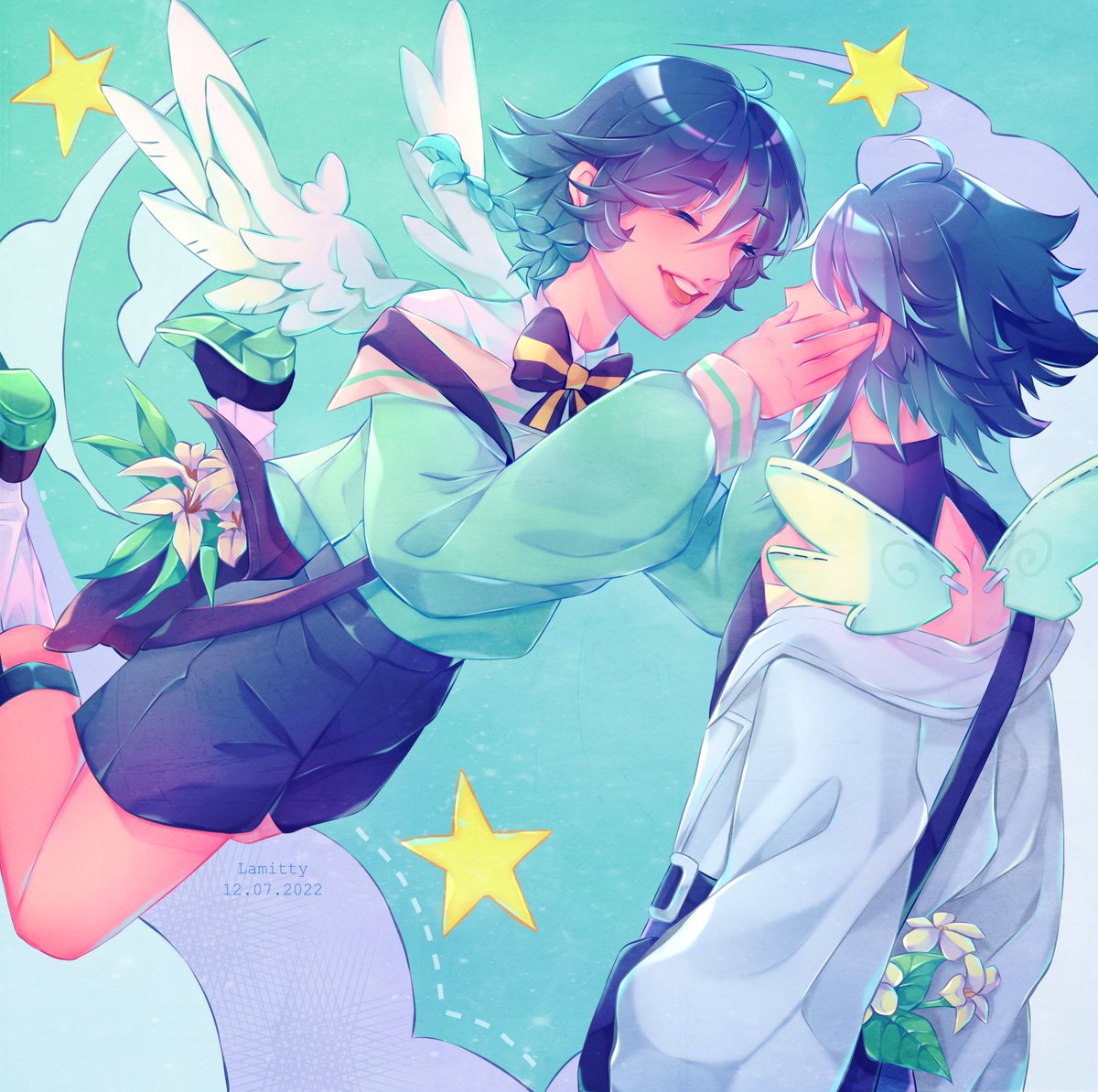lamitty (@lamittyy) on Twitter photo finally had time to draw my silly little angels 🍃
the lovely design is by <a href="/overine19/">Overine | Japan Expo Paris R148 Hall 5a</a> !
#xiaoven #Genshinlmpact finally had time to draw my silly little angels 🍃
the lovely design is by <a href="/overine19/">Overine | Japan Expo Paris R148 Hall 5a</a> !
#xiaoven #Genshinlmpact