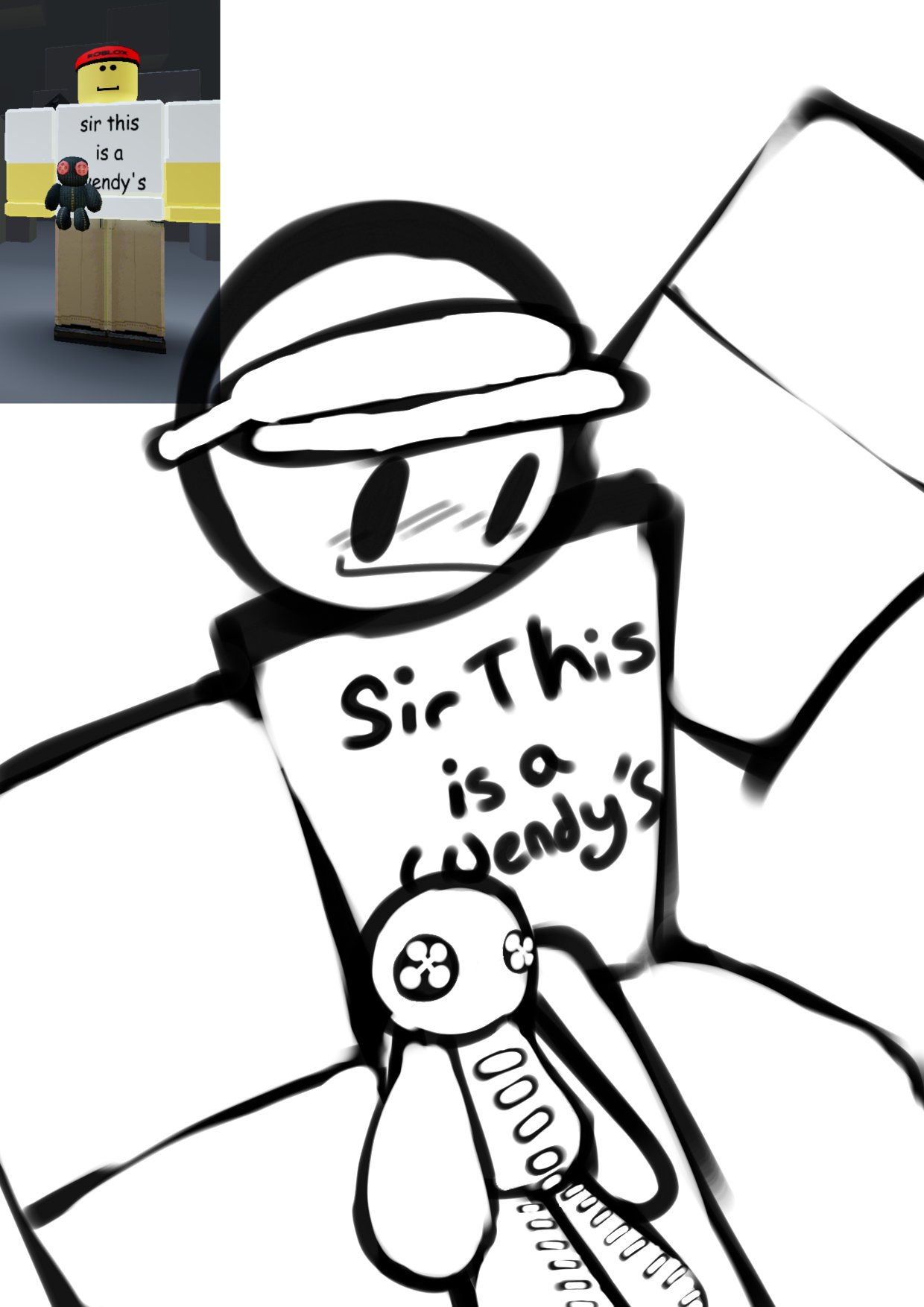 I'm using this artstyle to draw Roblox characters now [Proof in the  comments] - Imgflip