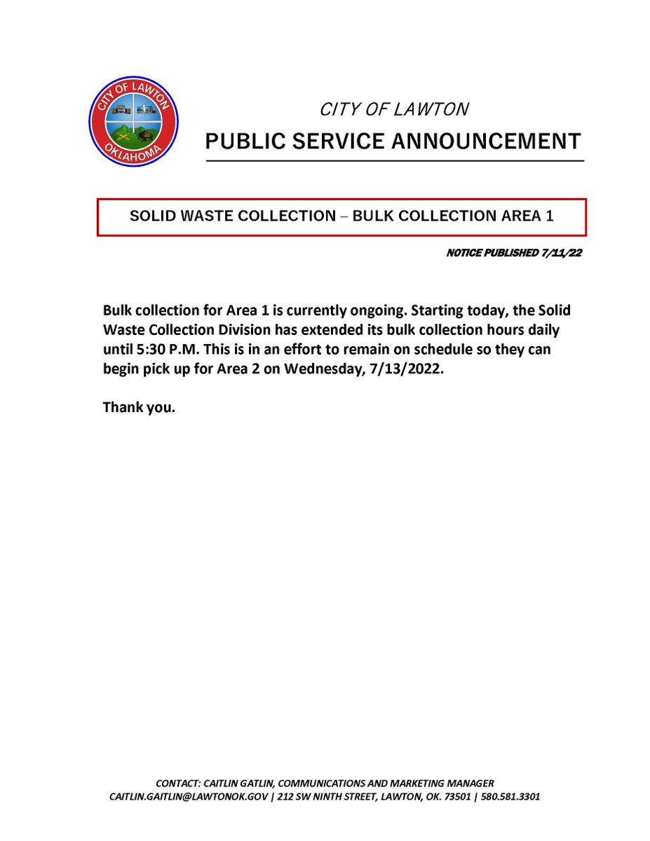 City of Lawton tweet media