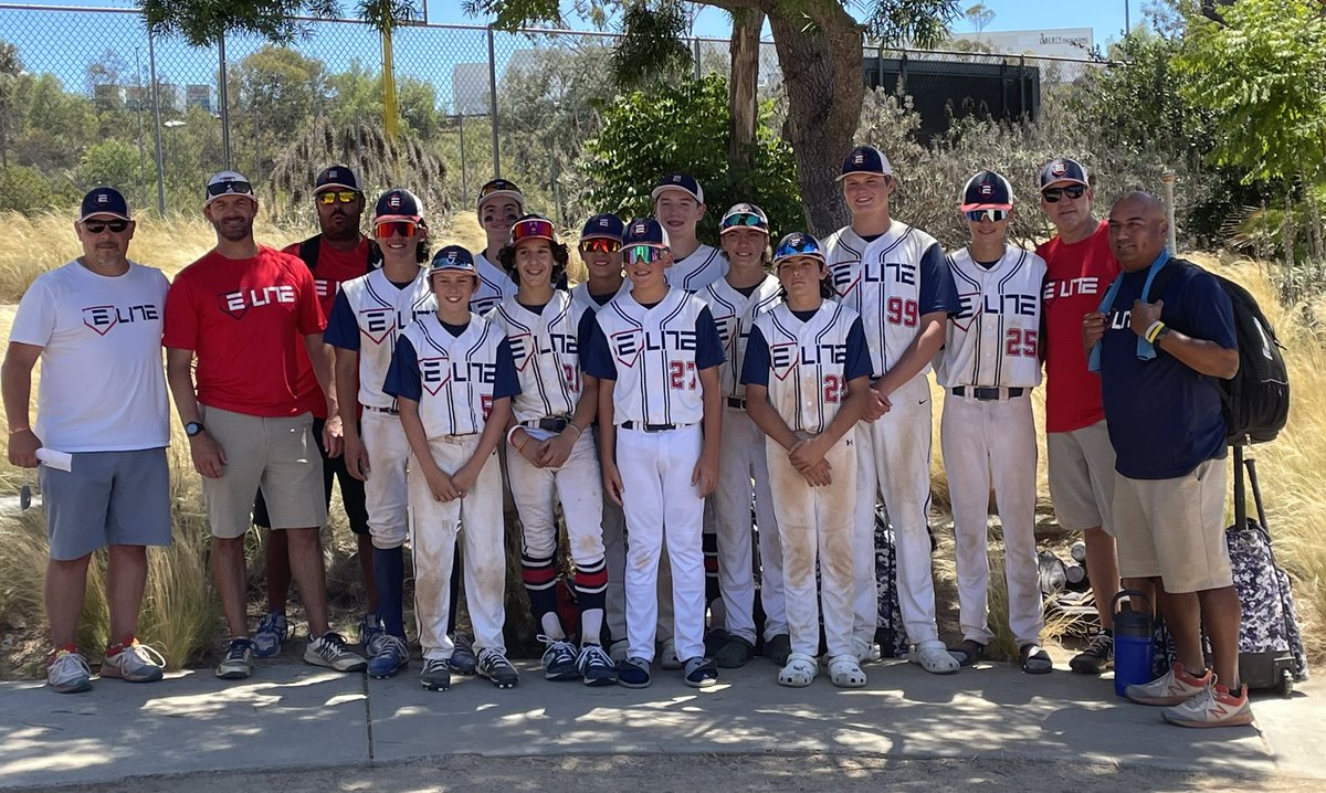 Pro Elite 13u finished their season yesterday They lost in a thrilling extra inning game 12-11 in the D2 championship game of the NCS World Series in San Diego They finished 33-15 Great group of young men that keep improving each year Thank you to the Club and the coaches ⚾️