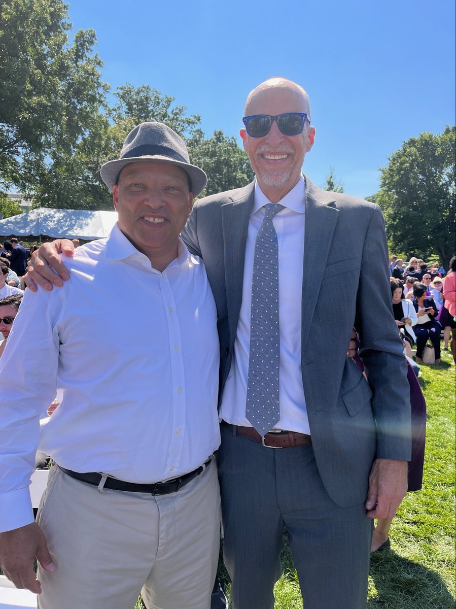HopeAndHealFund's tweet photo. ⁦@Bmalte32⁩ and ⁦@MaryKKopp⁩ were honored &amp; thrilled to join colleagues, friends and partners at the White House celebrating the passage of Bipartisan Safer Communities Act which will provide munch needed funding for community-led violence interruption strategies. https://t.co/nSaEC3FRLw