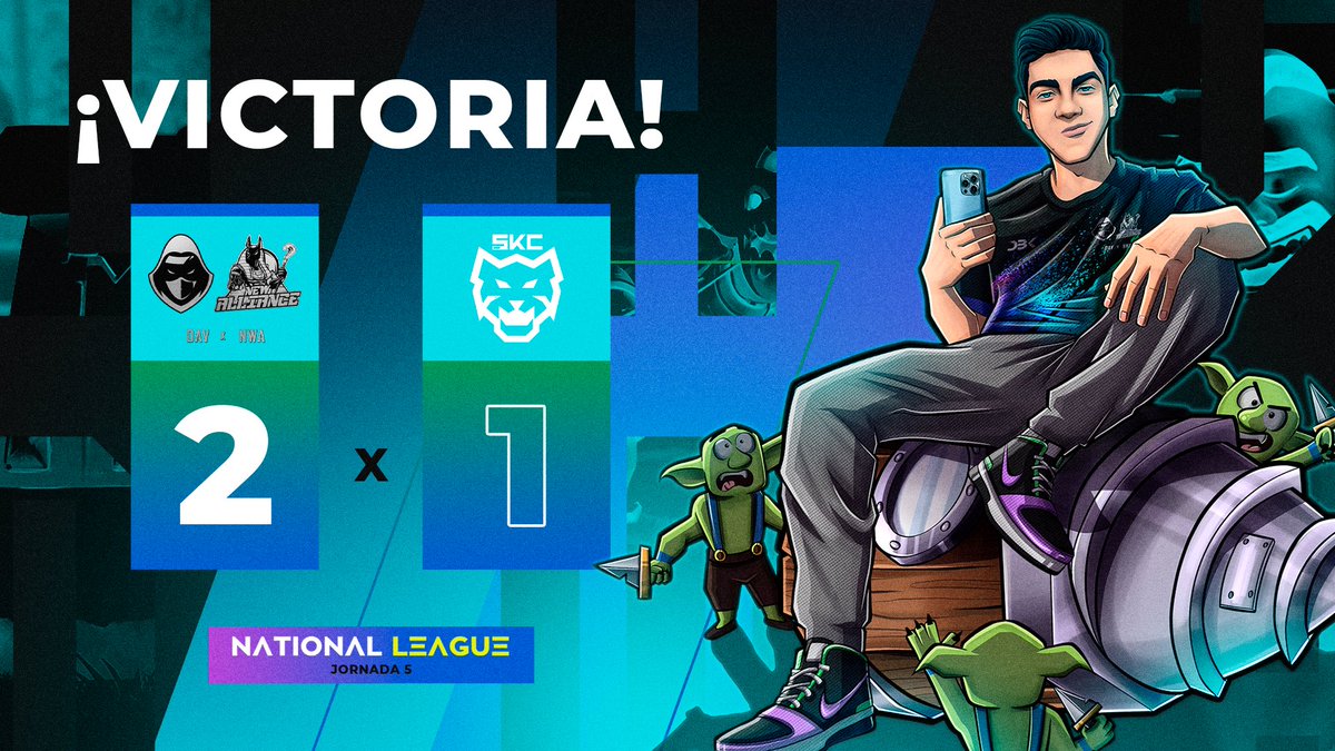 Dark Alliance V (@darkalliancev) on Twitter photo ๐ธNo nos den por muertos, seguimos en la lucha! GGs al rival๐ค๐ป
๐| @NationaLeague_
๐| Jornada 5
โ
| 2-1
๐| <a href="/SKCalalas/">SKCalalas</a>
๐MVP| <a href="/TrainerMonzon/">Trainer Monzรณn</a>
<a href="/EsportsRoyaleES/">Esports Royale ES</a>
#RoadToSantander #FearTheShadow #DAVxNwA ๐ธNo nos den por muertos, seguimos en la lucha! GGs al rival๐ค๐ป
๐| @NationaLeague_
๐| Jornada 5
โ
| 2-1
๐| <a href="/SKCalalas/">SKCalalas</a>
๐MVP| <a href="/TrainerMonzon/">Trainer Monzรณn</a>
<a href="/EsportsRoyaleES/">Esports Royale ES</a>
#RoadToSantander #FearTheShadow #DAVxNwA