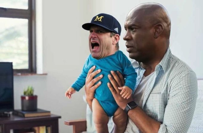 mel tucker with his son