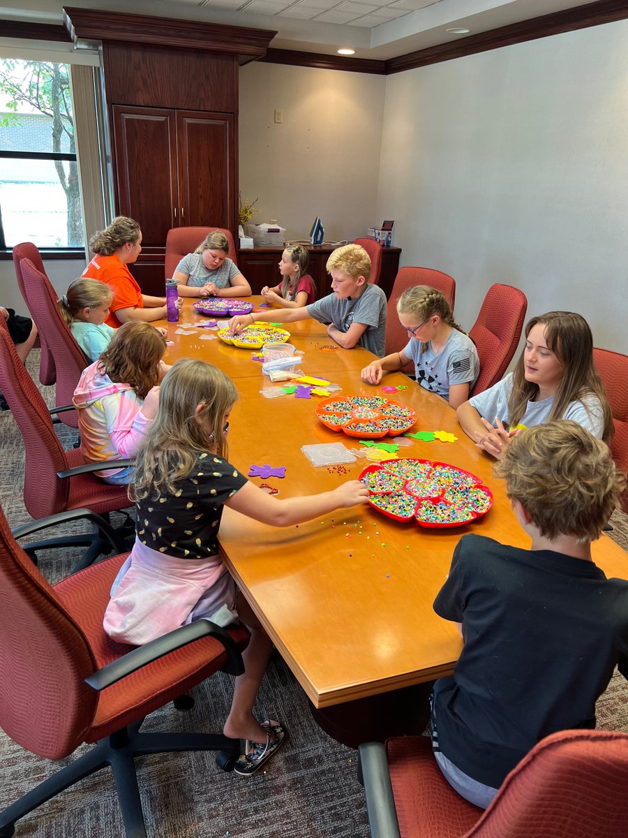 ccc_iowa's tweet photo. Week 1 of #CampHeartConnection Day Camp kicked off today! Today's festivities included magician Jonathan May, arts and crafts, and movie day! Thanks to @guideone, the Viking Foundation and @GreenStateCU for helping make all this fun happen as Day Camp Supporters. #ccc https://t.co/haTHbwCAeB