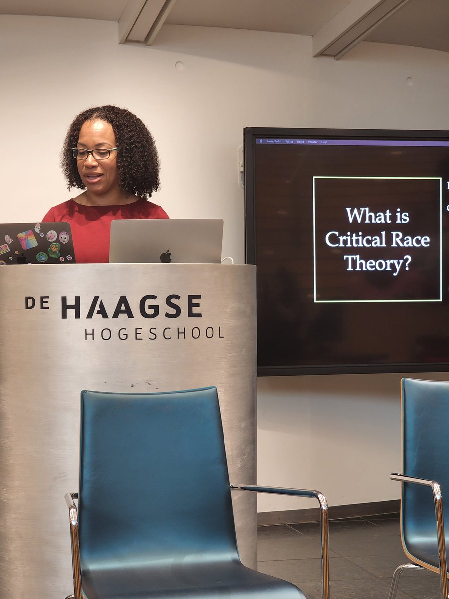 Definitely learning a lot at the #Icare4justice summit in the Netherlands. It is truly an honor to be in the presence of great scholars of color.