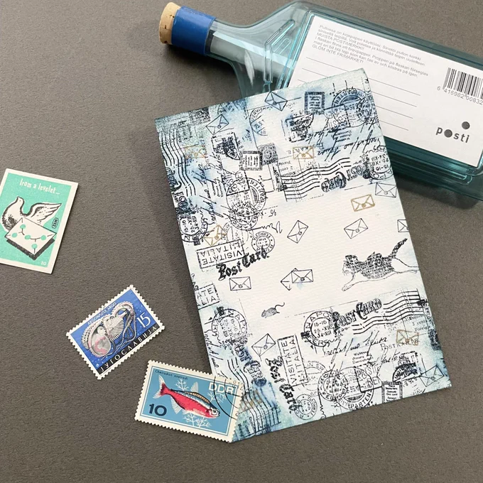 おはようございます🌞
今日はお客様からのお手紙を紹介させてください✨
@Via_Carousel さんとのコラボスタンプを使って、こんな素敵なコラージュカードをお送りくださいました♡
ブルーが涼やかで、今の季節にぴったり🌊
ありがとうございました✨ 