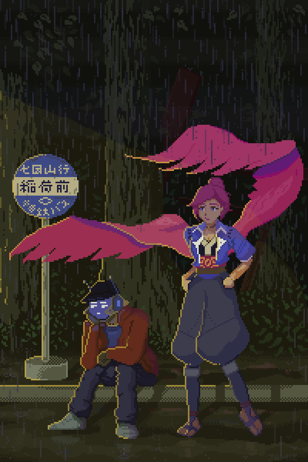 jamiedoesthings's tweet image. never shared this here! birthday #pixelart for 
@artstoff , featuring Aryll from @InfiniteSkyGame #ドット絵