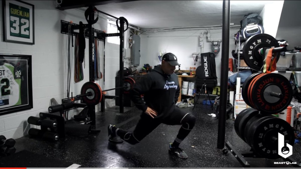 TheOBeastLab's tweet image. Sliding reverse lunge.  Full video here:  youtu.be/WZXCIBGKwbA