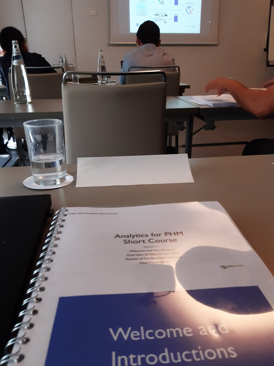 PanagiotisKork1's tweet photo. Had a great time during the 2-day advanced course on Analytics for Prognostics and Health Management (PHM). This course covered topics on ML and DL for PHM including practical case studies as well.
Big thanks to the lecturers @gmorison and Dr Neil Eklund.
#PHME #learning #ML https://t.co/Wx0lTzT0xU