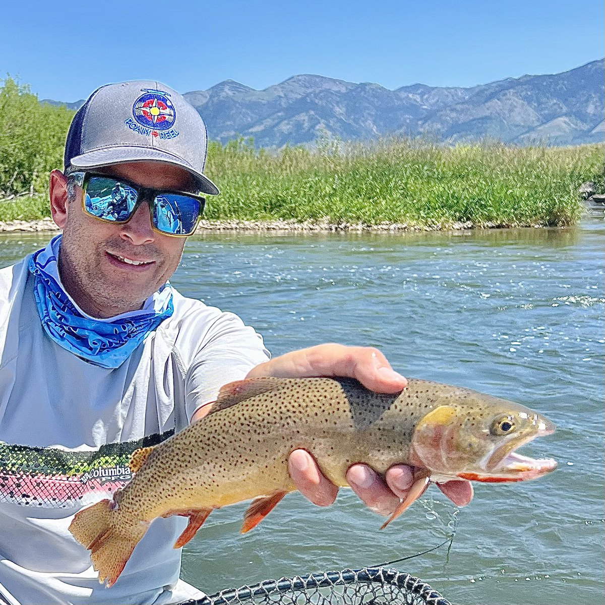 kevinblast's tweet photo. Wyoming Fly Fishing never disappoints!
Some beautiful Cutthroats.
#dryfly
#WyomingFlyFishing
#catchandrelease
#cutthroat #trout
#Flyfishing
#clackacraftdriftboats
#whatgetsyououtdoors
#seewhatsoutthere
#getoutandlive https://t.co/s1dgy5wpvH