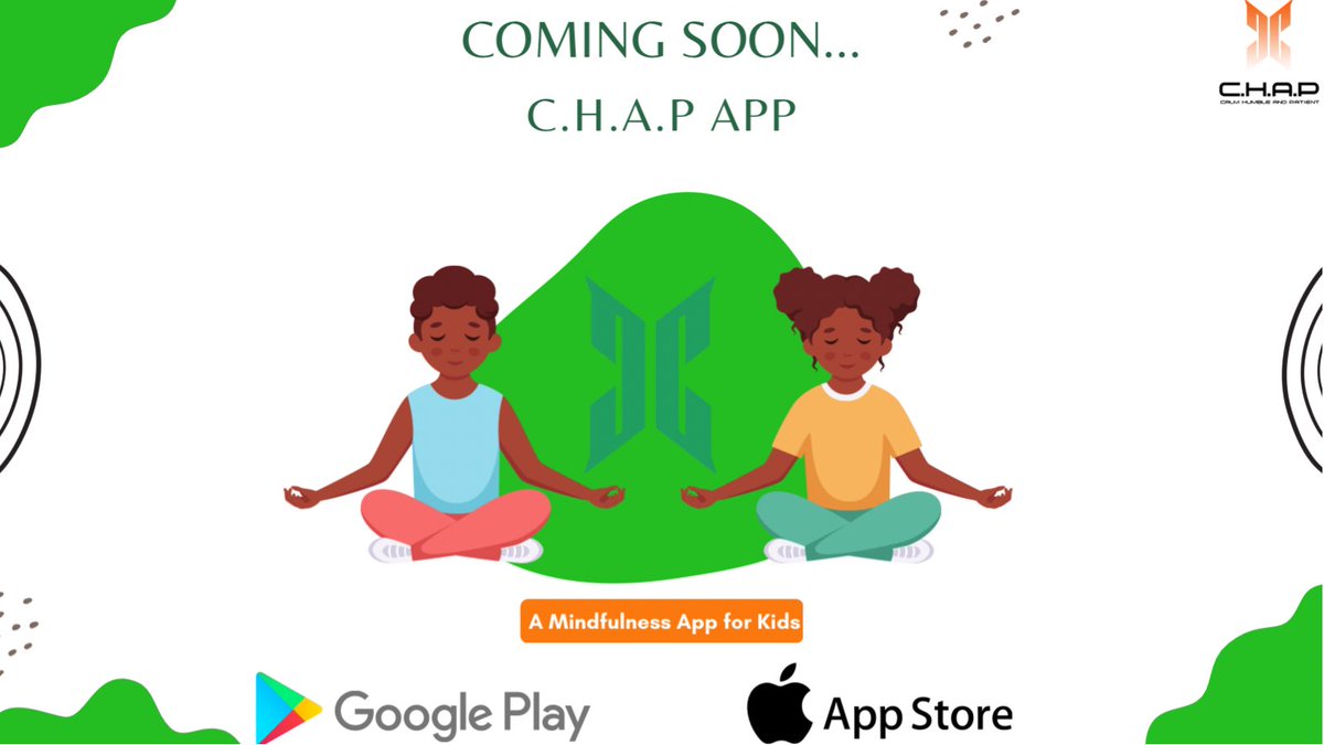 chapmindfulness's tweet photo. What does mindfulness mean to you?
Coming Soon the C.H.A.P App, ‘A Mindfulness App for Kids’ Share, retweet and follow us on Facebook @chapmindfulness and Instagram @chap #meditation #Chap #Chapapp
#mindfulnessapp #relax #peace #wellbeing #calm #humble #patient https://t.co/6m4AUAotwo