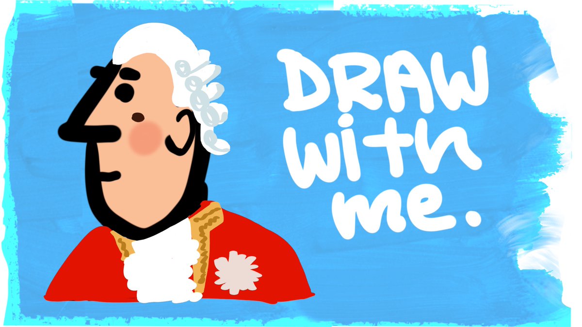 Today on Draw with Me, we'll be celebrating the French Revolution. Join us — or face the guillotine! 
Live at 9 am PT.
youtu.be/WsIJjPSQXx4