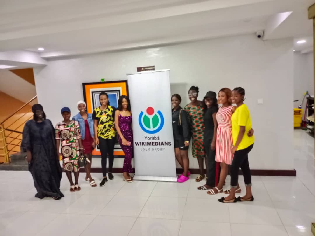 Wikimediayo's tweet photo. Today, the Yoruba Wikimedians User Group organized an edit-a-thon to increase the number and quality of contents about women on Yoruba @Wikipedia as part of the global @Wiki_Gap contest. A total of 172 new articles were published on Yoruba Wikipedia 
@SwedeninNigeria @Wikimedia https://t.co/SknWFwPhfE