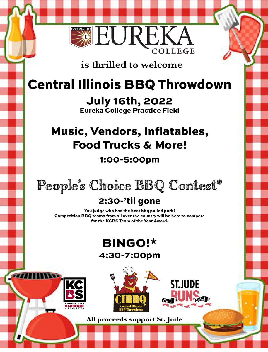 Join us this Saturday for some BBQ, music, and fun for the whole family as we host the Central Illinois BBQ Throwdown!