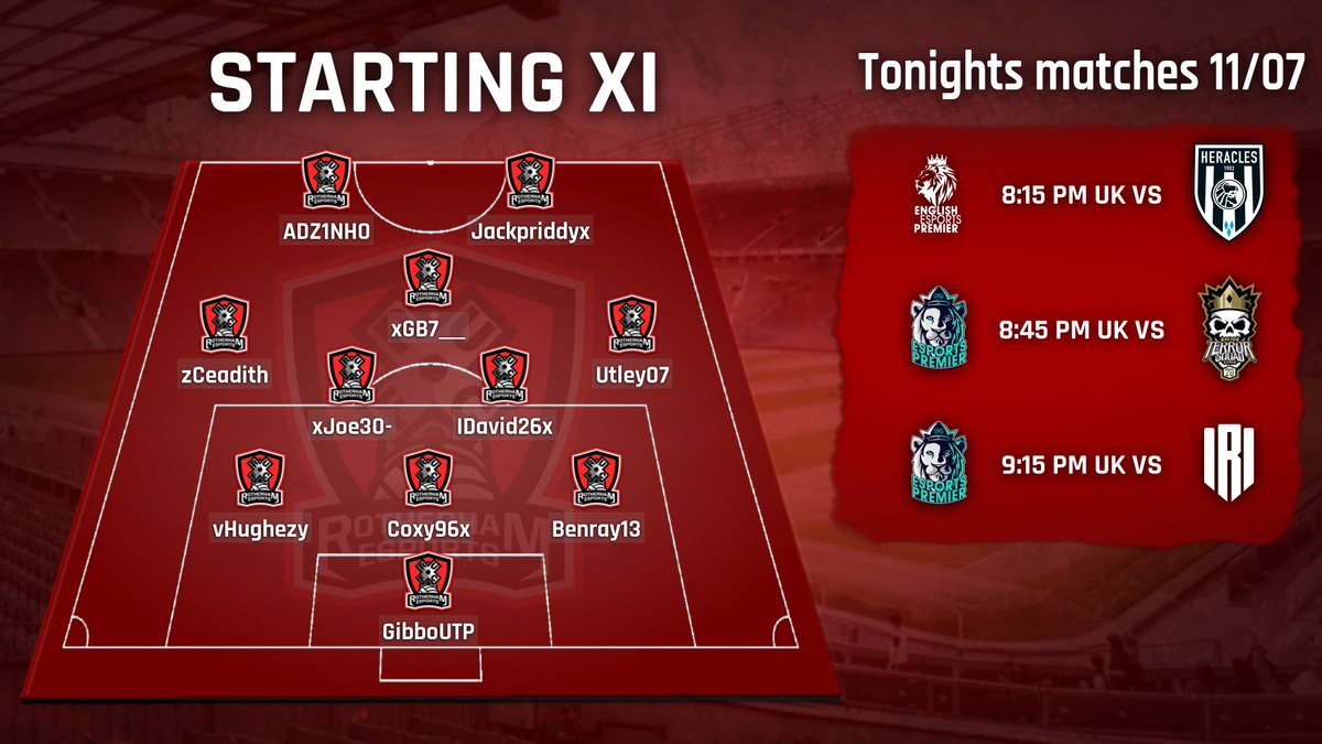 Bah Or FC (@bahorfc) on Twitter photo ๐ด| Lineup & fixtures
<a href="/OfficialVPG/">Virtual Pro Gaming</a>
๐ด๓ ง๓ ข๓ ฅ๓ ฎ๓ ง๓ ฟ ~ 8:15 ๐ #HeraclesEsports ๐ณ๐ฑ
๐ช๐บ ~ 8:45 ๐ #TerrorSquad ๐ฉ๐ช
๐ช๐บ ~ 9:15 ๐ #RebeldeWay ๐ท๐บ
๐บ ~ Live on twitch.tv/theesportsnetwโฆ
@TheEsports_Net ๐ด| Lineup & fixtures
<a href="/OfficialVPG/">Virtual Pro Gaming</a>
๐ด๓ ง๓ ข๓ ฅ๓ ฎ๓ ง๓ ฟ ~ 8:15 ๐ #HeraclesEsports ๐ณ๐ฑ
๐ช๐บ ~ 8:45 ๐ #TerrorSquad ๐ฉ๐ช
๐ช๐บ ~ 9:15 ๐ #RebeldeWay ๐ท๐บ
๐บ ~ Live on twitch.tv/theesportsnetwโฆ
@TheEsports_Net