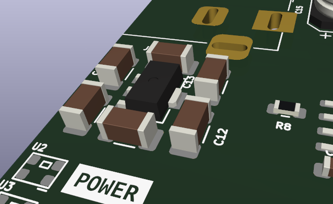 Einthecorgi2's tweet photo. If you hide your LDO behind capacitors the noise cannot find it. https://t.co/u5Yw1J2nkO