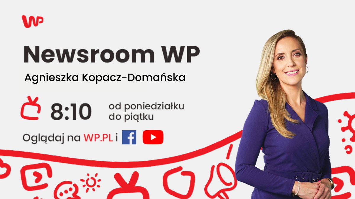 wirtualnapolska's tweet photo. 1/2 NEWSROOM
⌚8:10⌚
📍 @Aga_Kopacz
Goście:
📍Gen. Tomasz #Drewniak, były Inspektor Sił Powietrznych, @STRATPOINTS_EU
📍Ks. Wojciech #Stasiewicz, Dyrektor Caritas-Spes-Charków https://t.co/tLPYK8RRLJ