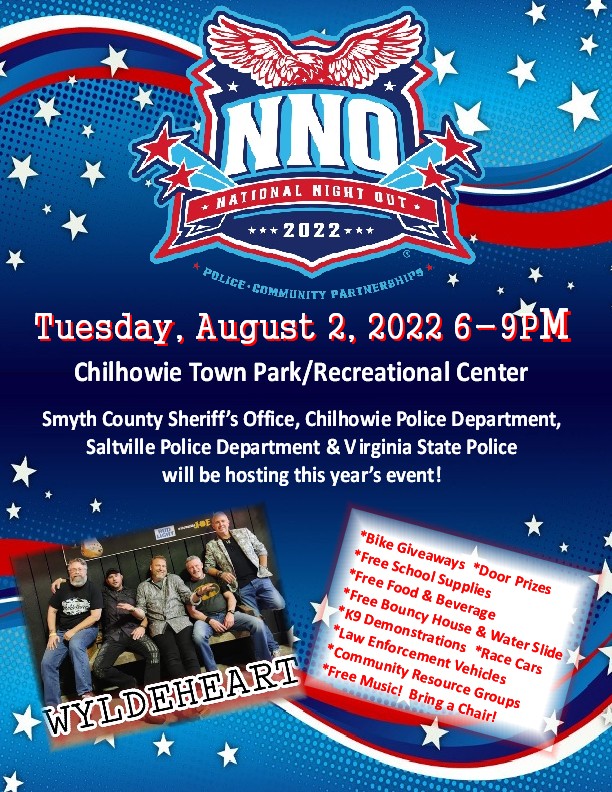 smythsheriff's tweet photo. National Night Out!! Make plans to attend!
#NationNightOut https://t.co/JCufIkLHzV