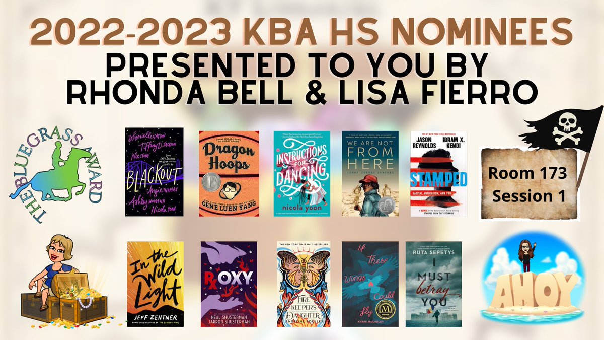 Looking for a fun presentation? Come to my session with <a href="/spencerhonda1/">Rhonda Bell</a> at #KASLSR22 tomorrow! We’ll be covering the new HS KBA titles with promotional ideas and resources. #schoollibrarian #kba
