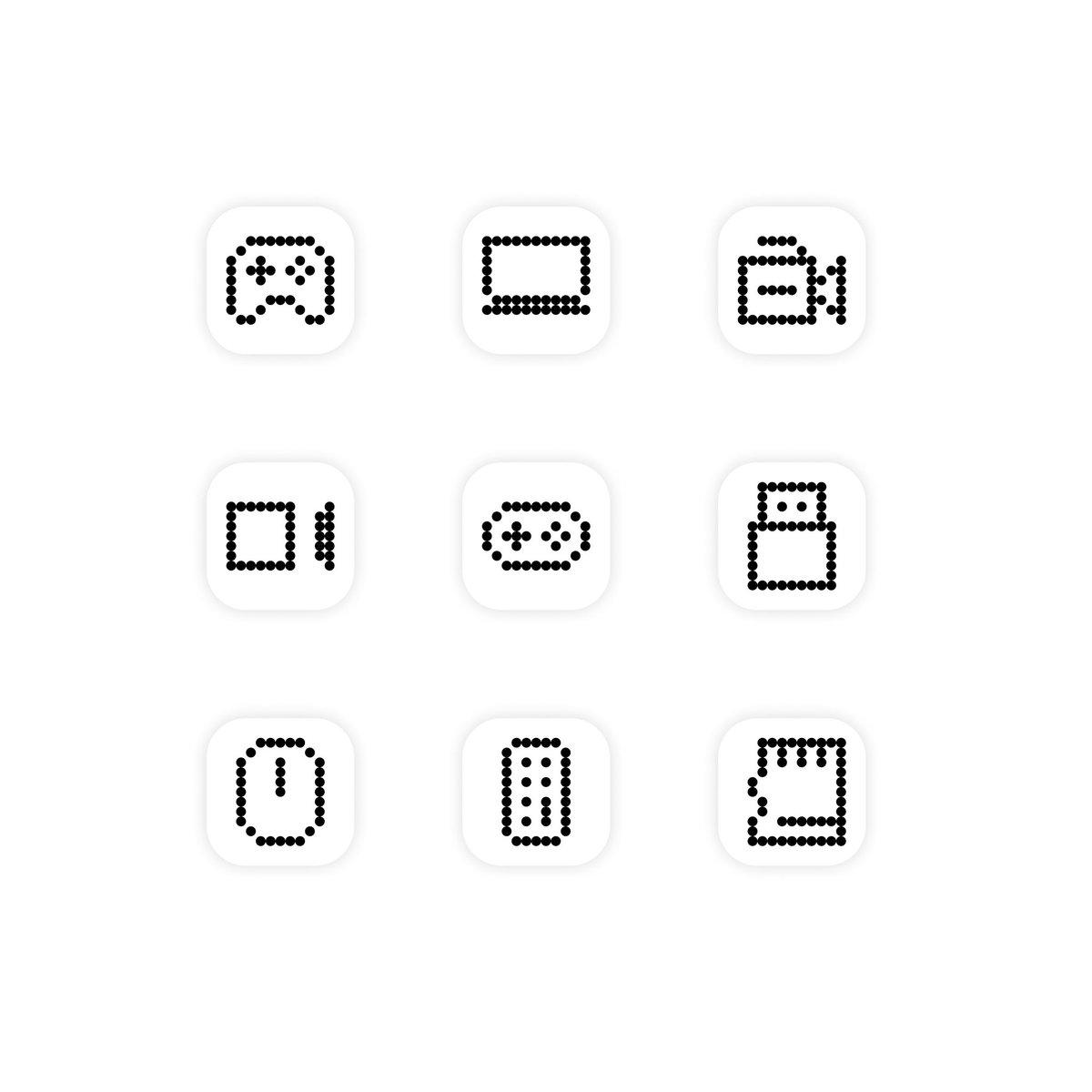doticons's tweet photo. The Gadgets Dot Icons ⚫️⚪️

#IconDesign #UIicon #UXUI #Icons #figmadesign #figma #icondesigner #minimal https://t.co/zGlZRcWwn9