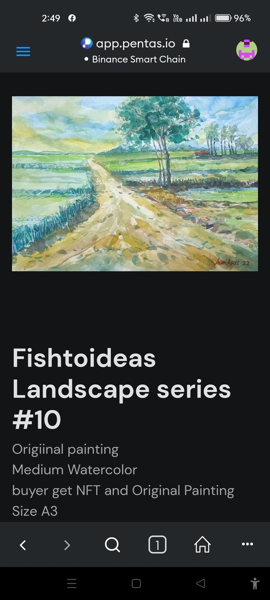 NFT Art Drop in 
Buyer will Get Original Panting And NFT digital grab fast or visit
app.pentas.io/assets/0x3aFa1…
#pentasian #NFTCommunity