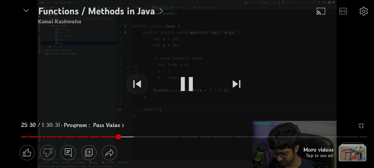 Ankitverma10012's tweet photo. #day2 of #100daysofcode
Today i have learnt function,scope of functions,methods in java.
Full High Josh 🔥🔥
#codewithkunal 
@kunalstwt 
#lovetocode #codewithme
#TweetOfTheDay #tweet https://t.co/RAC5Z32XIU