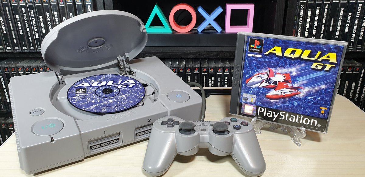 PS1Archive's tweet image. #PS1Archive A reasonably obscure racing game: Aqua GT from Take 2! Race one of twenty speed boats through a generous helping of tracks with a HUD that looks scarily similar to Gran Turismo! 😆 #PS1 #PSX #PlayStation #RetroGames #GamersUnite