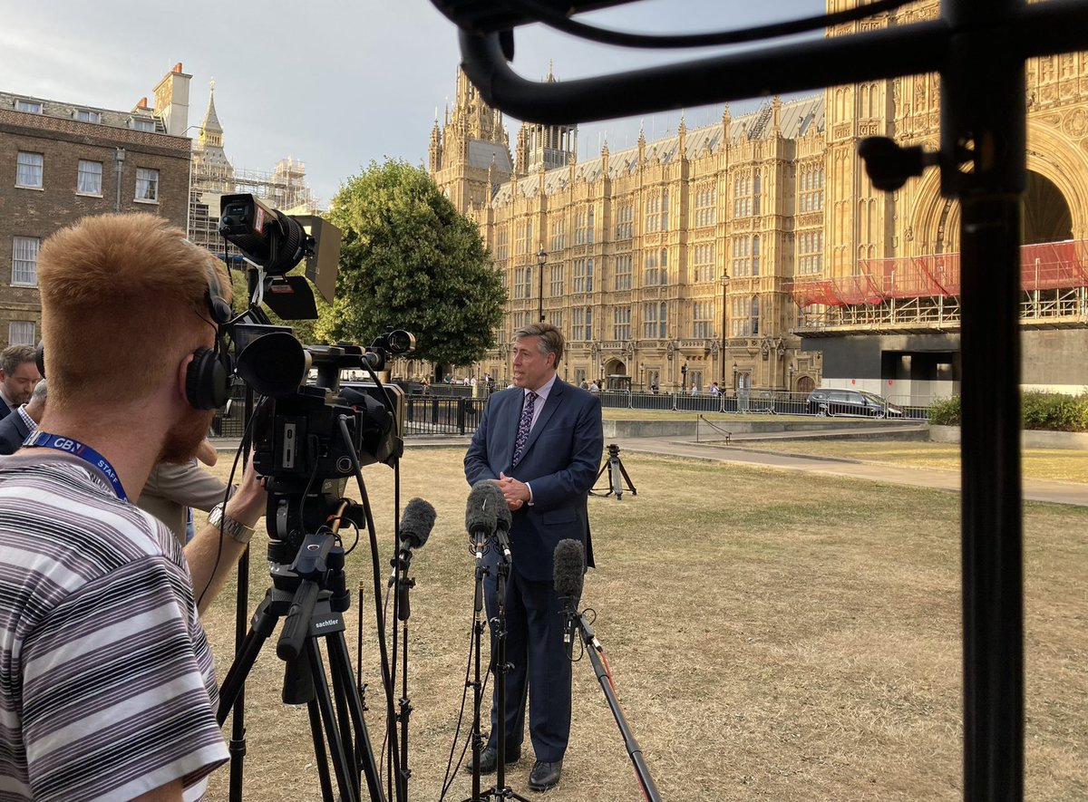 Sir Graham Brady announces the rules of the forthcoming Tory Party leadership contest. Each candidate needs the support of 20 MPs simply to get on the ballot paper, and then the support of at least 30 to get to the second round. A new leader announced on 5 September.