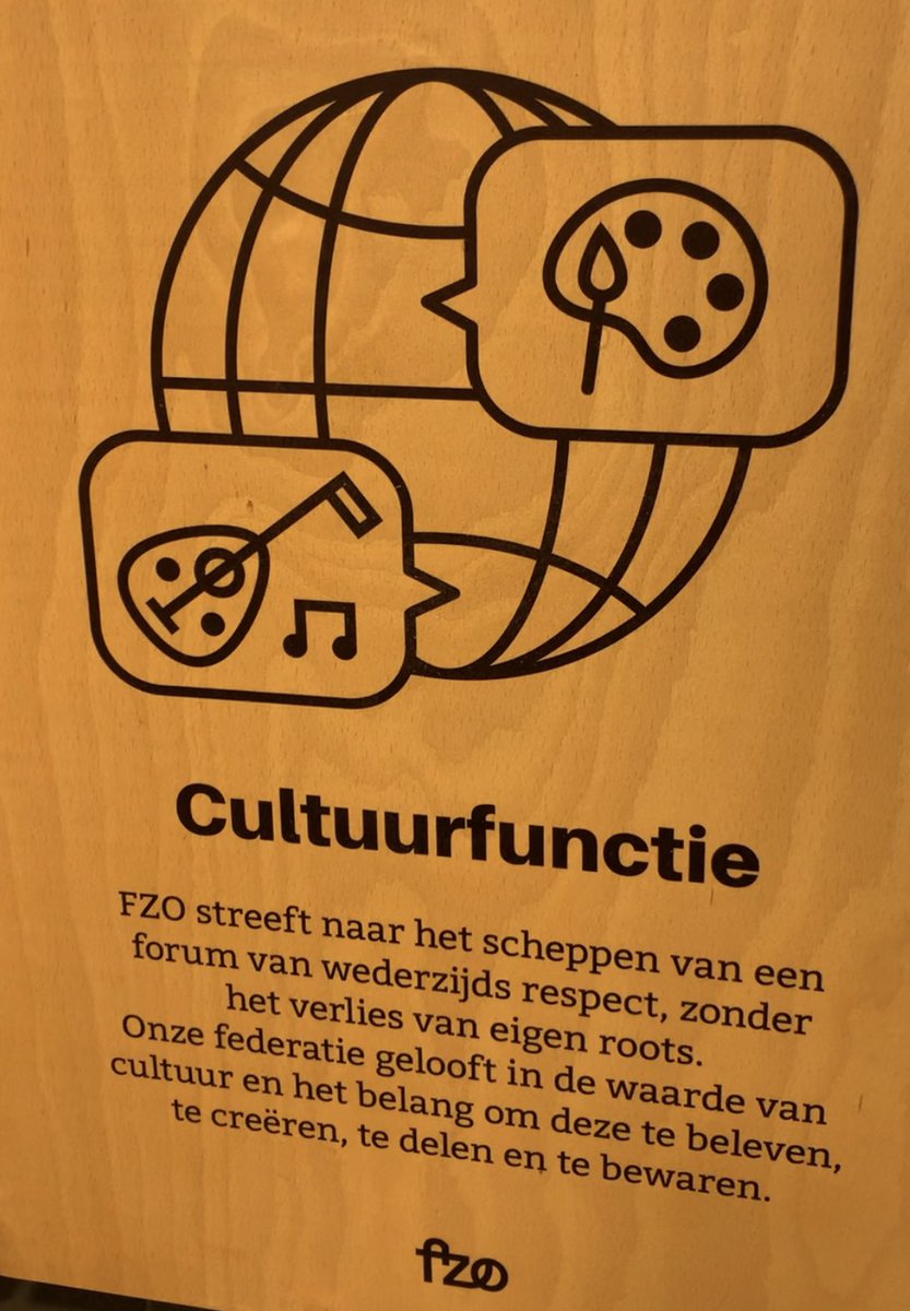 fzo_vl's tweet photo. FZO streeft naar het scheppen van een forum van wederzijds respect, zonder verlies van eigen roots.  Onze federatie gelooft in de waarde van cultuur en het belang om deze te beleven, te creëren, te delen en te bewaren. #cultuurfunctie. https://t.co/RpJMZUW9Qe