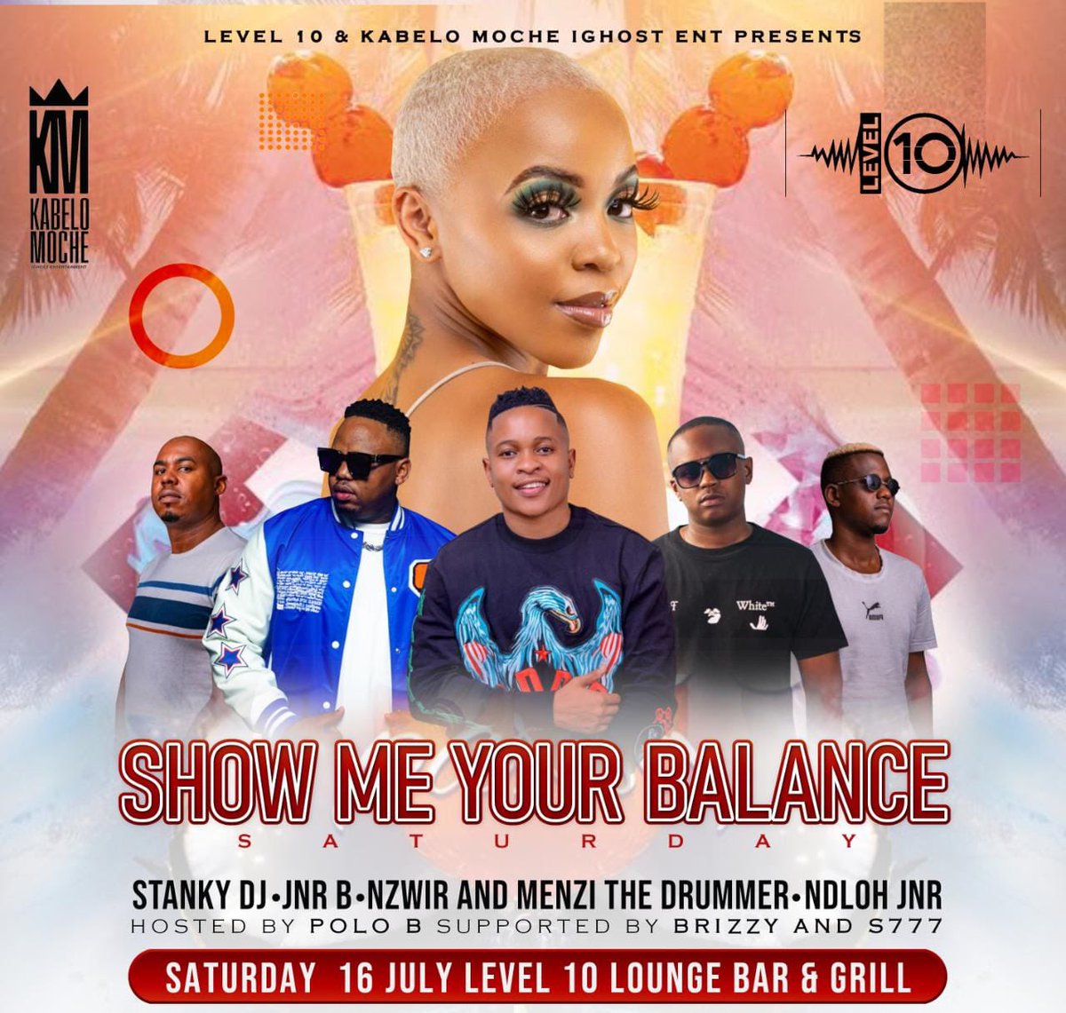 polob_sa's tweet photo. Good evening lovers and friends , let’s meet up @level_10_lounge_bar_grill with @moche_kabz , Ighost entertainment presents SHOW ME YOUR BALANCE this Saturday the 16th (MARGATE) 💸 https://t.co/pzUkSNUafM