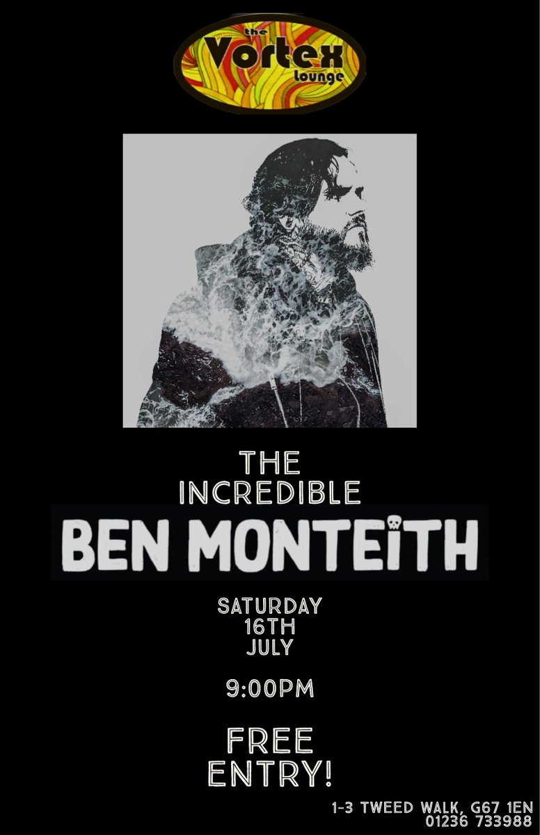 We've got the incredible <a href="/ben_monteith/">Ben monteith</a> gracing the stage this Saturday!

#livemusic #cumbernauld #supportyourlocal