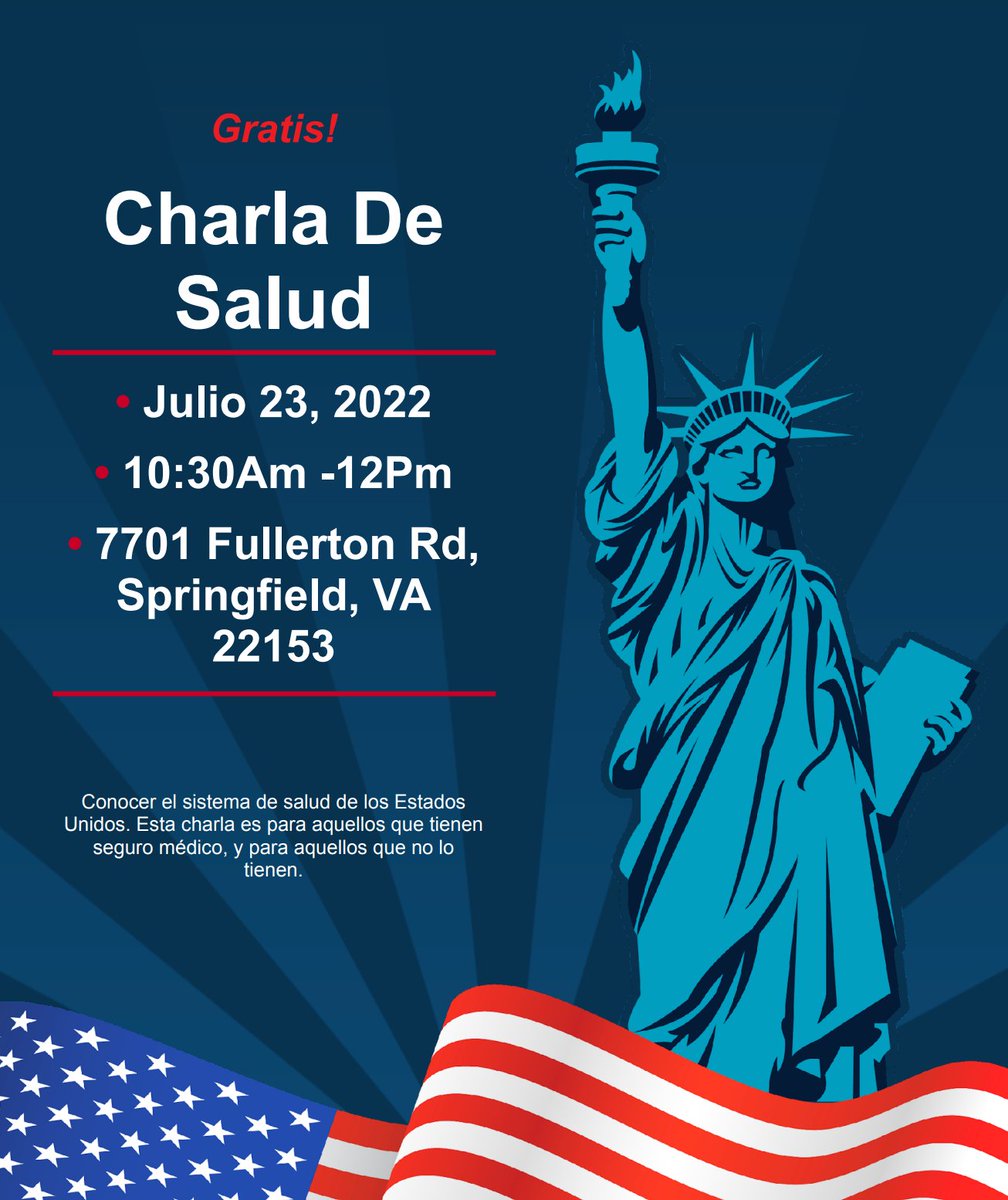 TuConsultorde's tweet photo. Nuestra primera Charla de Salud en Washington D.C. es Julio 23, 2022 a las 10:30 am. Será un tiempo en comunidad y para conocer el sistema de salud de los Estados Unidos. Esto te puede beneficiar. Te esperamos ⁠ https://t.co/qZvm4LAmuV