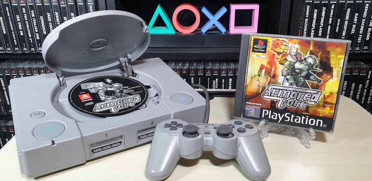 PS1Archive's tweet image. #PS1Archive Before From Software were torturing gamers with the Souls series, they were busy with Armored Core! It&apos;s a great third person mech shooter that&apos;s a little more laid back than anything they&apos;ve put out recently! 😆 #PS1 #PSX #PlayStation #RetroGames #GamersUnite