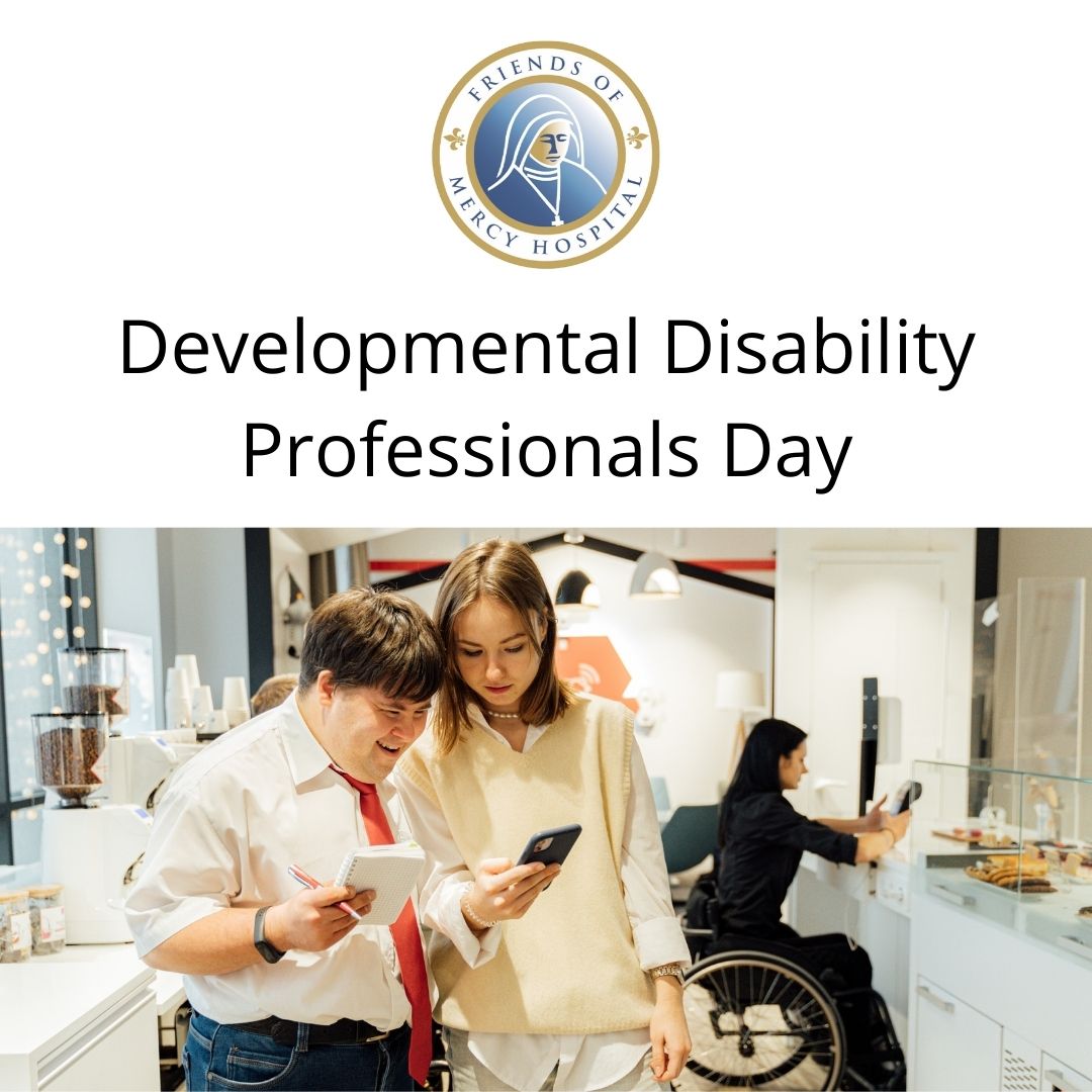 friendsofmercy1's tweet photo. Remember to show your appreciation to any Q.D.D.C. you may work with today! Consider supporting professionals with developmental disabilities attain more opportunities to achieve more!

#FriendsofMercy #MercyHospital #DevelopmentalDisabilityProfessionalsDay #RockvilleCentreNY https://t.co/7wdD85ttxW