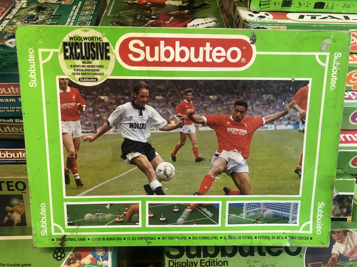 The only dedicated #subbuteo set to a specific match, Spurs v Forest FACup Final 1991