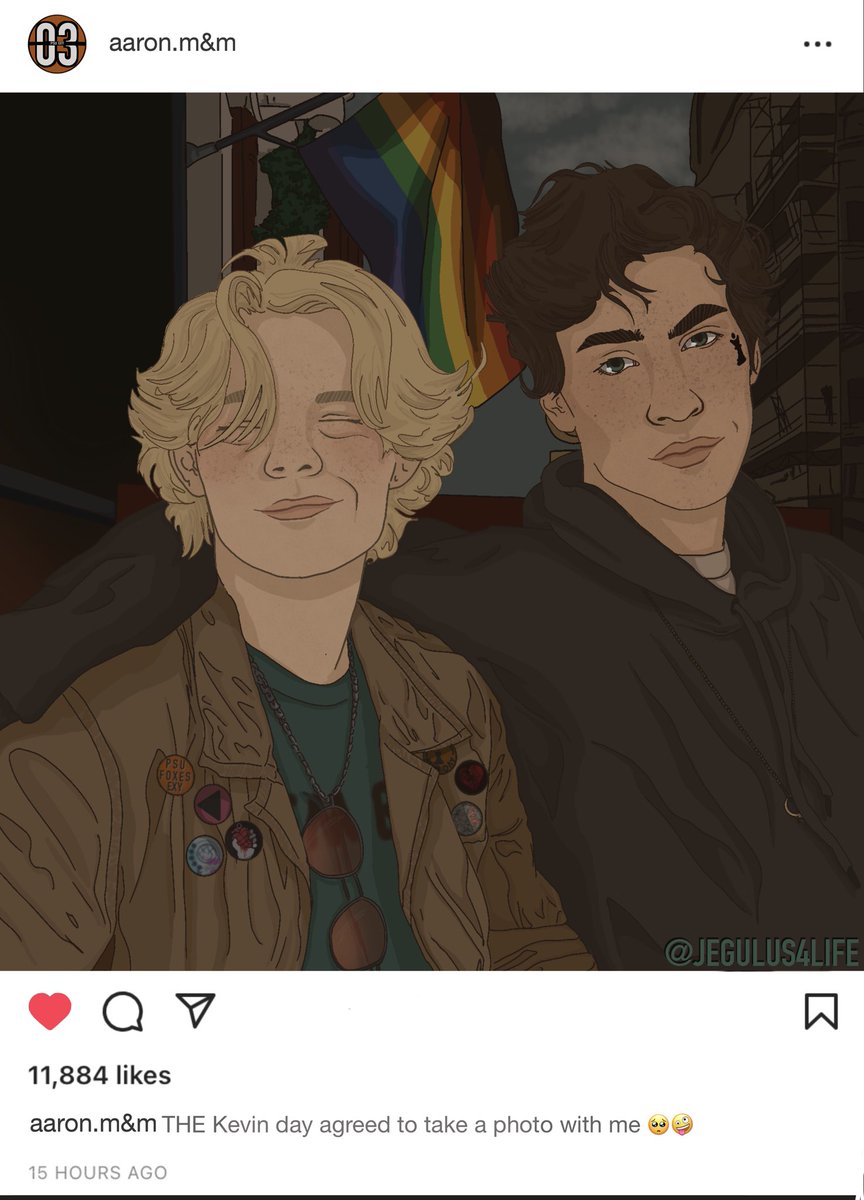 jegulus4ever's tweet photo. Fully committed to Aaron acting like a Kevin Day fan on social media and he’s the only person who thinks it’s funny #aftg #kevaaron #allforthegames #jegulus4life https://t.co/8oM4ubGpIi