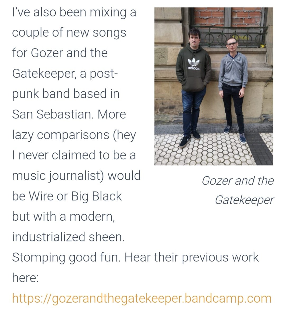 Daniel Knowler (<a href="/ShiningTongues/">THE SHINING TONGUES IN THE MOUTH OF GOD 🇵🇸</a>, Infinite Three, Leisur hive) is mixing two Gozer new tracks. Watch this space.

Check out his affordable mixing and mastering service at danielknowler.co.uk