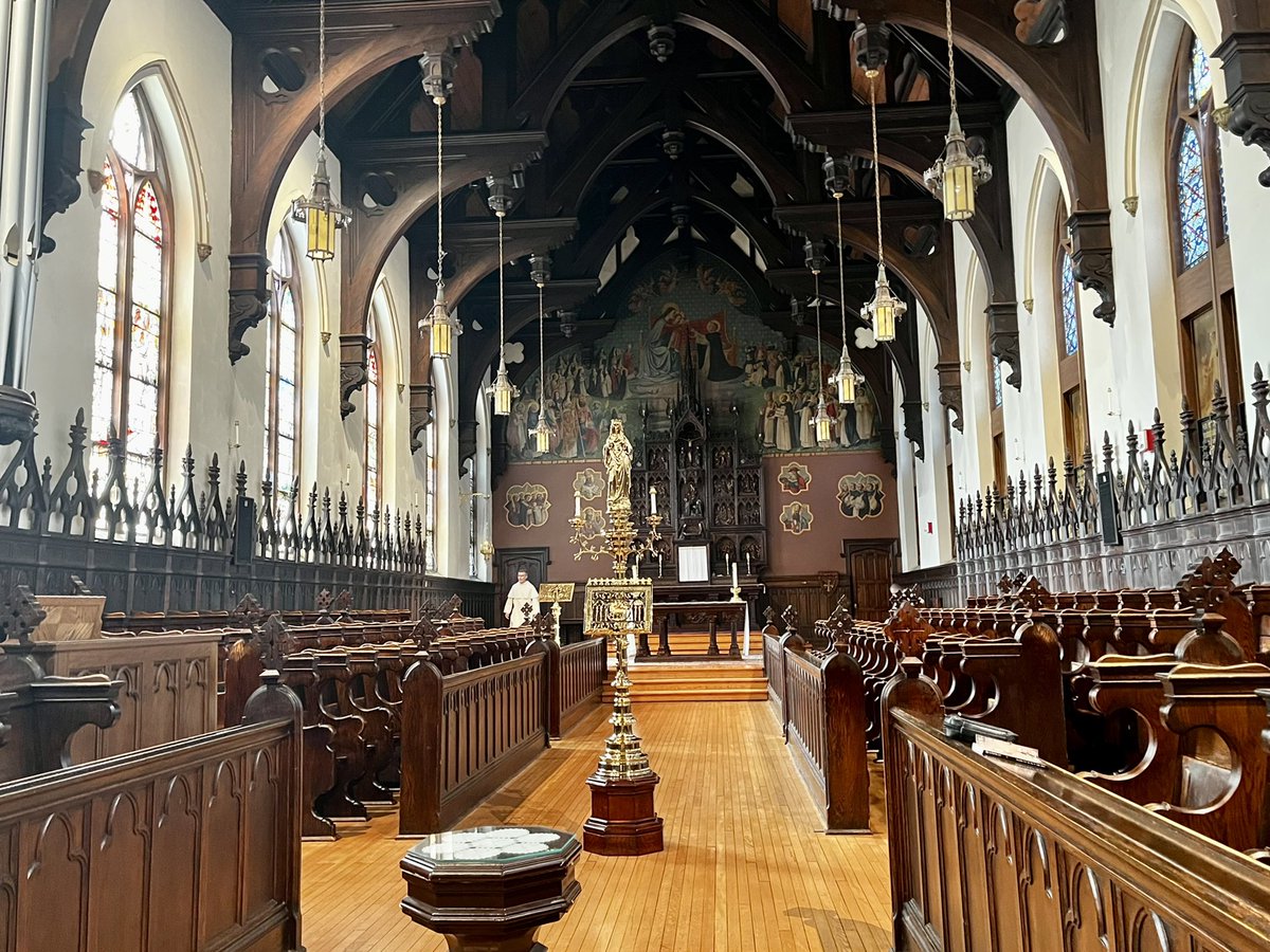 OfficialNotDr's tweet photo. Excited for the @CathLibEd National Conference at @CatholicUniv
Also got to visit @DominicanaDHS for mass and lauds. https://t.co/Hq2a0cX9za