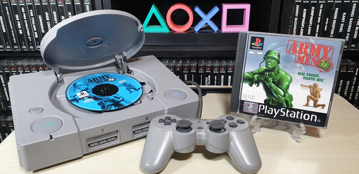 PS1Archive's tweet image. #PS1Archive Here are all the Army Men games that I have! I think there are 10 on the #PS1... I can imagine there is a lot of nostalgia for these TPS games, so was the gaming press&apos; &apos;quantity over quality&apos; opinion a little too harsh? 🤔 #PSX #PlayStation #RetroGames #GamersUnite