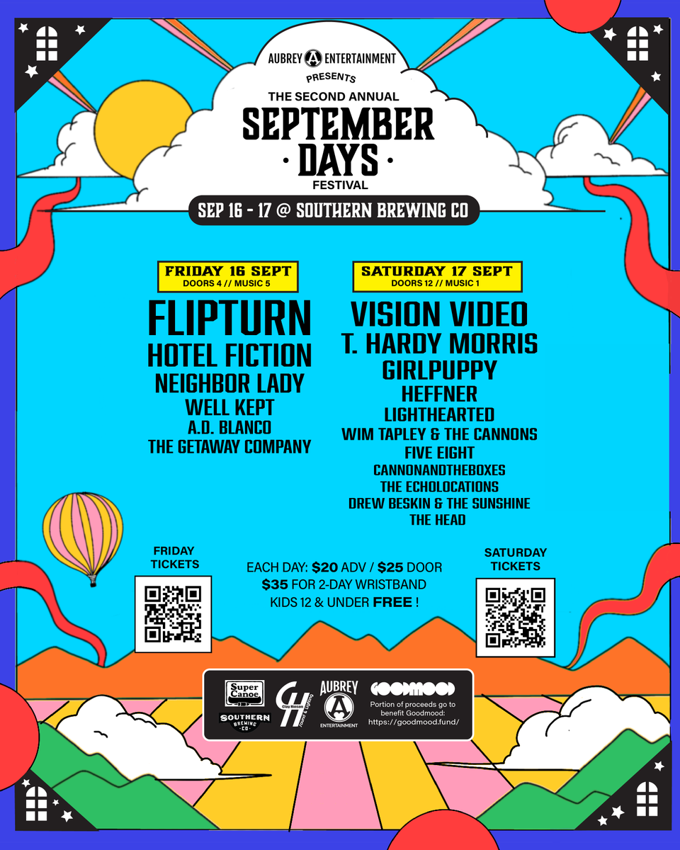 AubreyEntATH's tweet photo. ❤❤JUST ANNOUNCED!
We are so excited for our 2nd annual September Days Festival in Athens, GA at @southernbrewco!
Tix on sale right here...👇
Friday 9/16 - https://t.co/7TeJOCnoCY
Saturday 9/17 - https://t.co/7FLGpcxBts https://t.co/KIjLu16UVZ