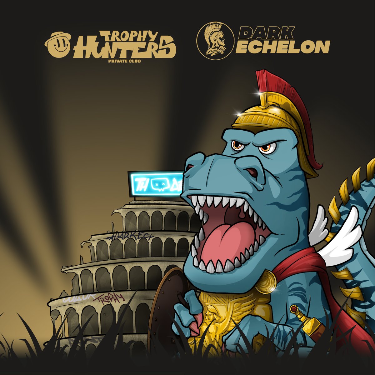 TrophyHunters_'s tweet image. We are proud to announce our partnership with @DarkEchelonNFT. This project is very special, we feel blessed. 🦖x🗡️

We keep updating our partnership list with very decent communities every week! Let's go up! 🃏