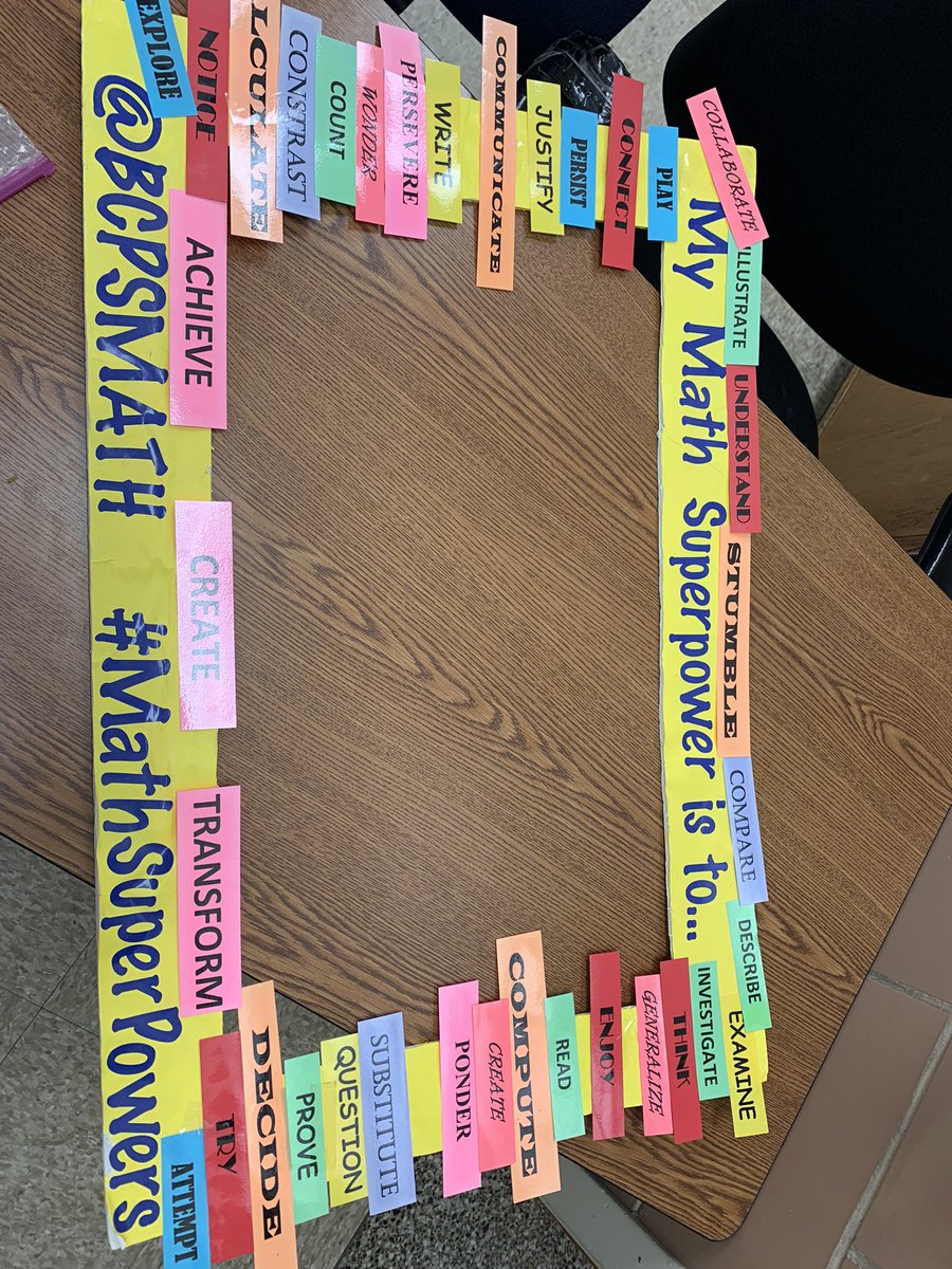 j_eisenberg87's tweet image. #megamath students @CatonsvilleMS wrote about their #mathsuperpower and shared their thoughts with new classmates….what’s your math superpower??? @BCPSMATH