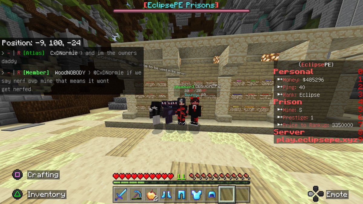 GdPloonet's tweet photo. #PS5Share, #Minecraft prison https://t.co/ub6VrRGUfk https://t.co/S7XTT3dIJw